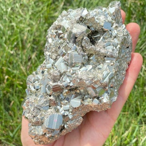 Raw Pyrite Cluster Grade A Raw Pyrite Stone Rough Pyrite Crystal Cluster Gold Pyrite Nugget High Quality, A-Grade Pyrite Cluster image 8