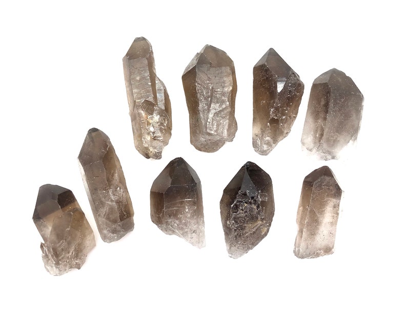 Raw Smoky Quartz Point Crystal Raw Smoky Quartz Crystal Crystal Quartz Natural Smoky Quartz Point from Brazil Smoky Quartz Raw image 6