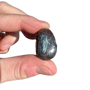 Arfvedsonite Tumbled Stone - Multiple Sizes Available - Polished Arfvedsonite Crystal - Flashy Arfvedsonite Gemstone - Arfvedsonite Crystal