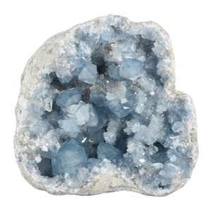 Raw Celestite Cluster - Grade Extra Quality - Blue Celestite Geode - Large Celestite Crystal - Celestite Crystal Cluster - Large Geode - 74