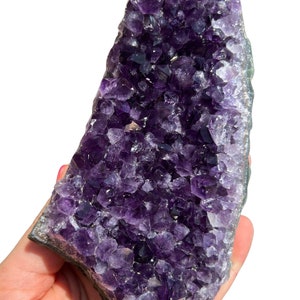 Raw Amethyst Crystal Cluster 1.5 to 6 Grade A Amethyst Cluster Rough Amethyst Geode High Quality Purple Amethyst Druze Cluster image 6