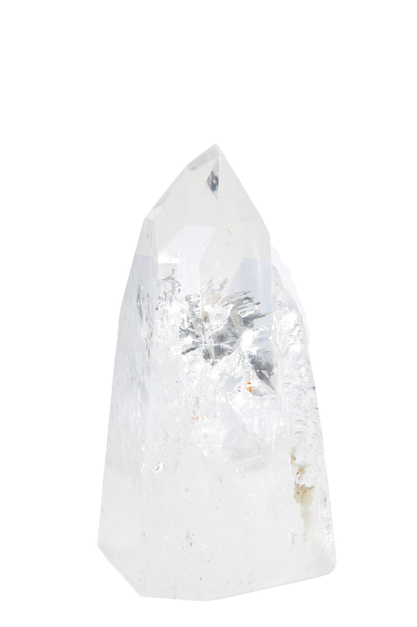 Clear Quartz Crystal Point - Large Aa Grade Standing Tower Polished 53
