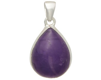 Amethyst Crystal Pendant Sterling Silver - Amethyst Stone amethyst jewelry - amethyst necklace - crown chakra stone - Amethyst Pendant 1788