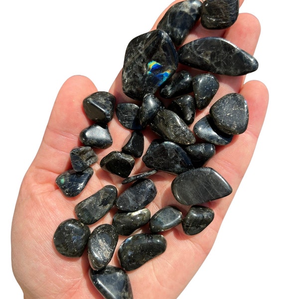Spectrolite Tumbled Stone - Multiple Sizes Available - Tumbled Spectrolite Crystal - Polished Spectrolite Gemstone - Flashy Labradorite
