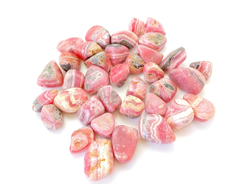 Rhodochrosite Tumbled Crystal 0.5 1.5 Grade AA Tumbled Rhodochrosite Stone Pink Rhodochrosite Gemstone Heart Healer Crystal image 6