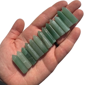 Mini Green Aventurine Point (~1&quot; - 1.5&quot;) Green Aventurine Crystal Point - Mini Crystal Point - Green Crystal Point - Mini Aventurine Tower