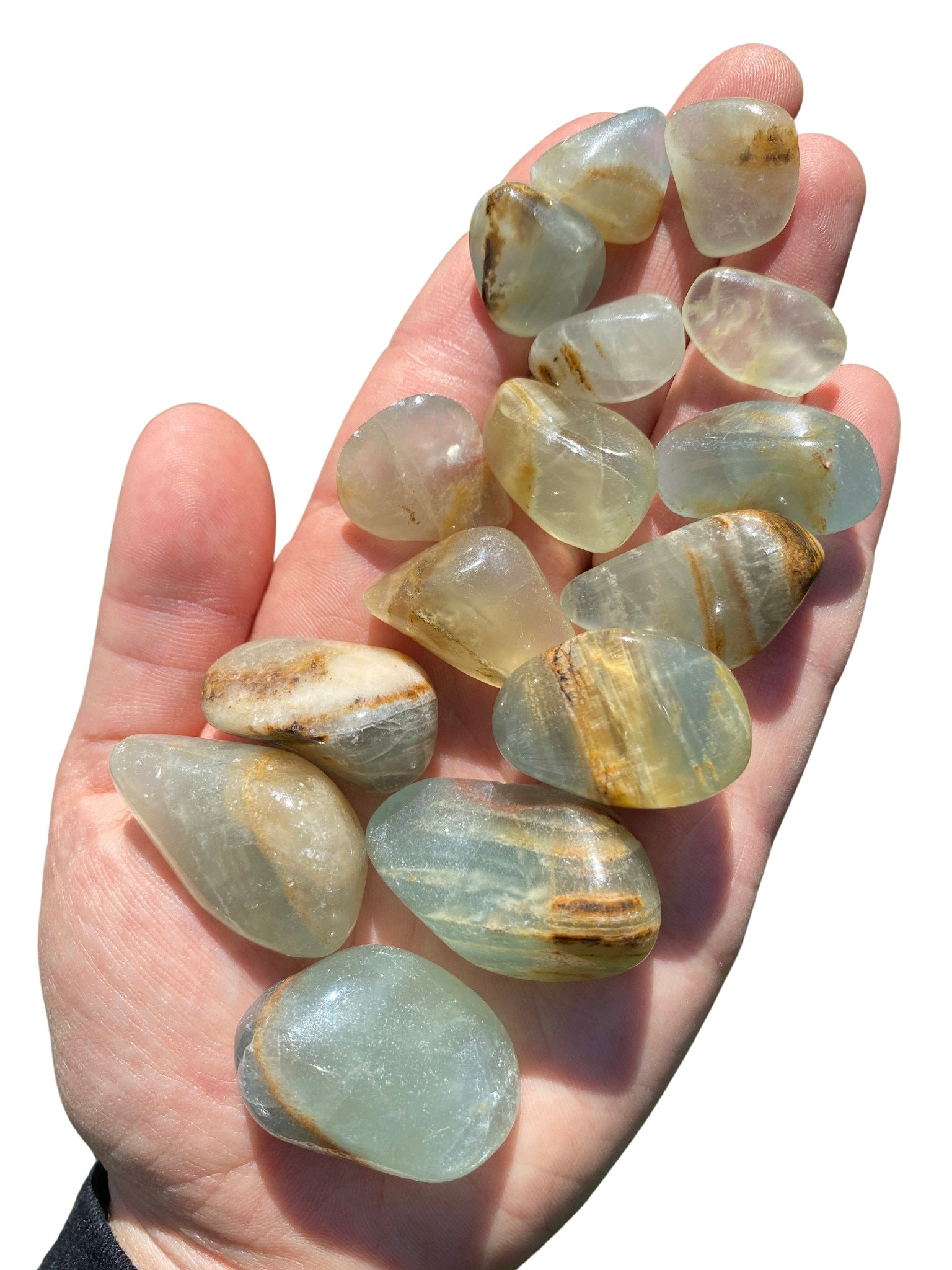 レムリアン アクアチン カルサイト (0.5 インチ - 1.75 インチ