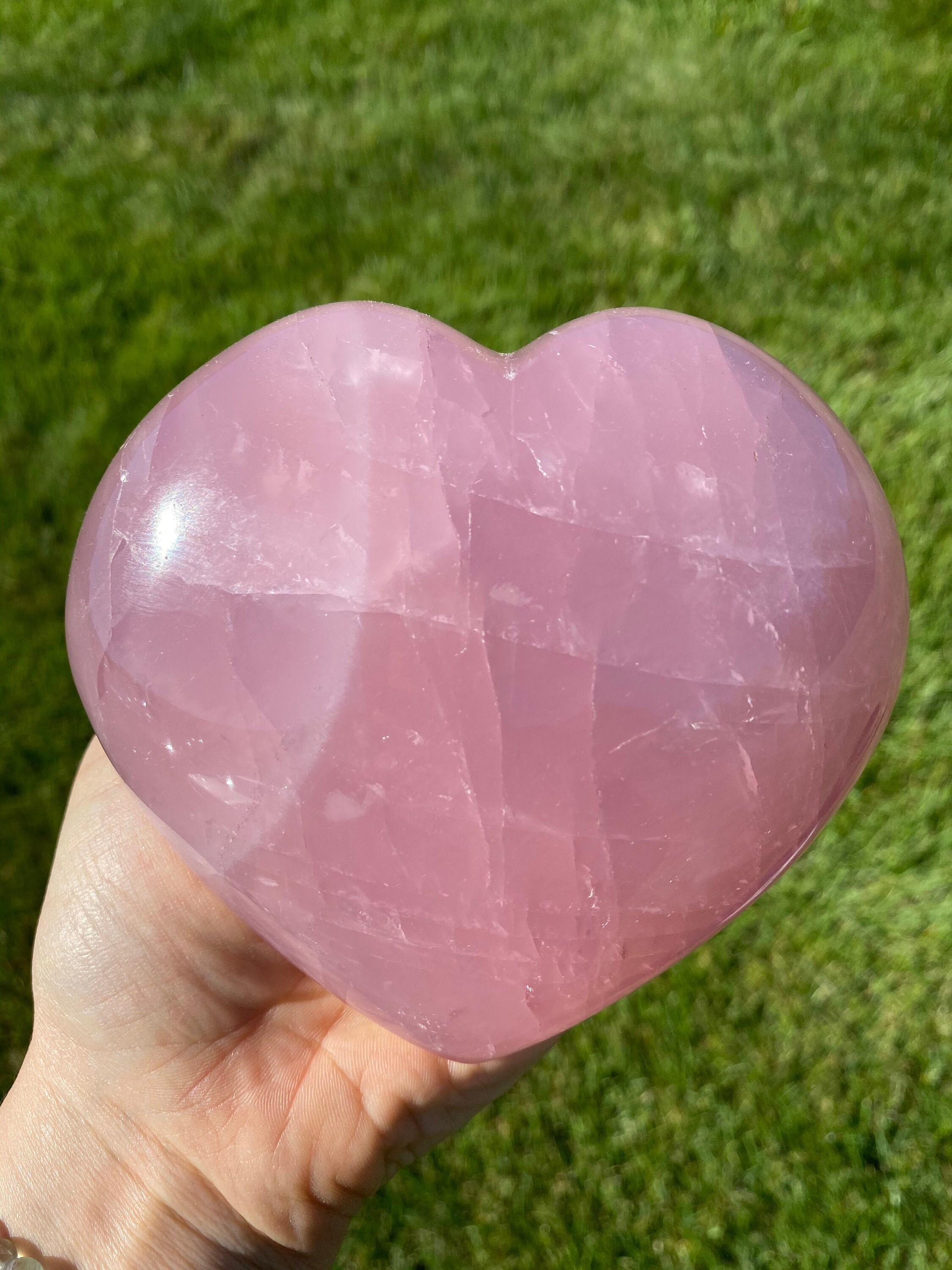 Heart Rose Quartz Crystal - Crystals & Stones Large Chakra 2