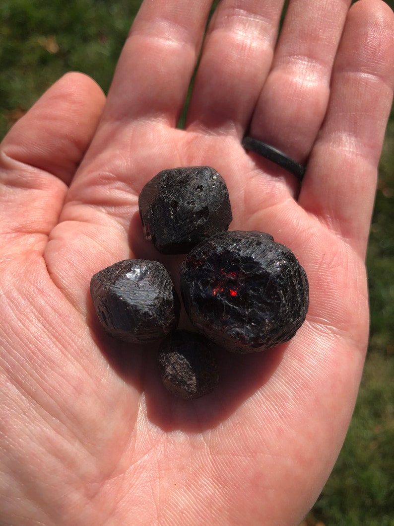 Raw Garnet Chunks Red Garnet Stone Raw Garnet Loose Stone Large Garnet Stone Natural Red Garnet Crystal Rough Garnet Crystal image 2