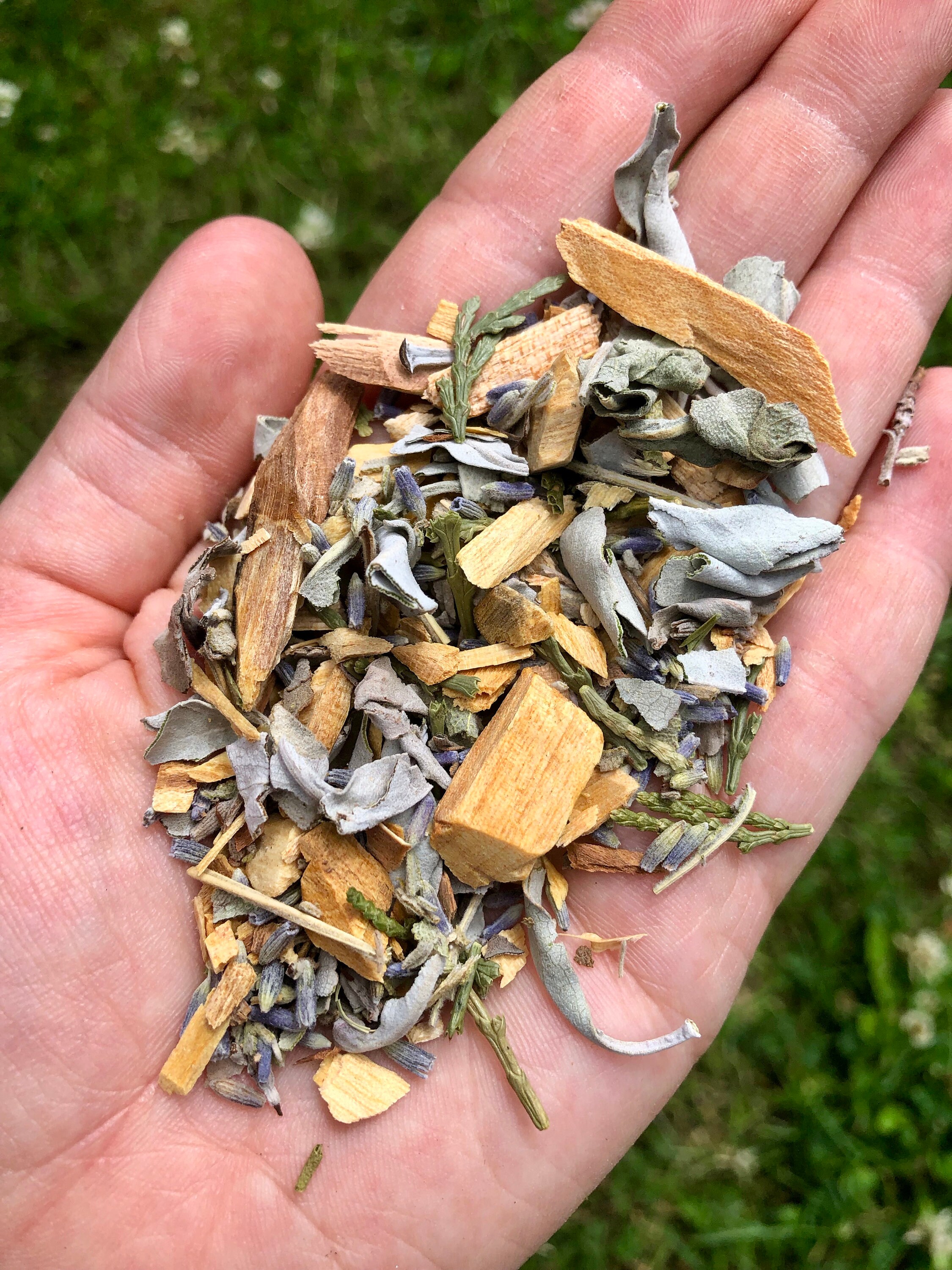 Sacred Smudge Herbal Incense Loose Incense Cedar Lavender Etsy