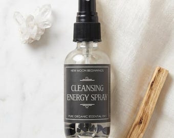 Spray Limpiador Energético - Spray Limpiador con Aceites Esenciales Orgánicos - Bruma Purificadora - Aromaterapia - Spray Purificador y Protector