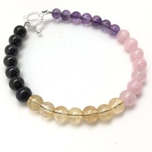 Beginner Crystal Bracelet (6mm) - Crystal Bracelet - Black Tourmaline Bracelet - Amethyst Bracelet - Rose Quartz Bracelet - Citrine