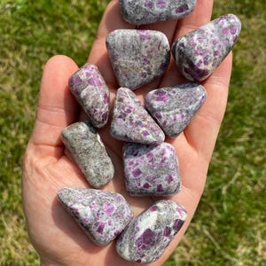Ruby Feldspar Tumbled Stone - Multiple Sizes Available - Polished Pink Ruby Feldspar Crystal - Fluorescent Mineral - Ruby Feldspar Gemstone image 5