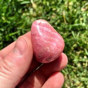 Rhodochrosite Tumbled Crystal - Grade AA - Multiple Sizes Available - Tumbled Rhodochrosite Stone - Pink Rhodochrosite Gemstone - Pink Stone