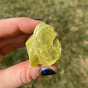 Raw Green Opal Stone (1&quot; - 2&quot;) - Rough Green Opal Crystal - Crystals & Stones - Green Opal Raw - Natural Stones - Green Opal Rough
