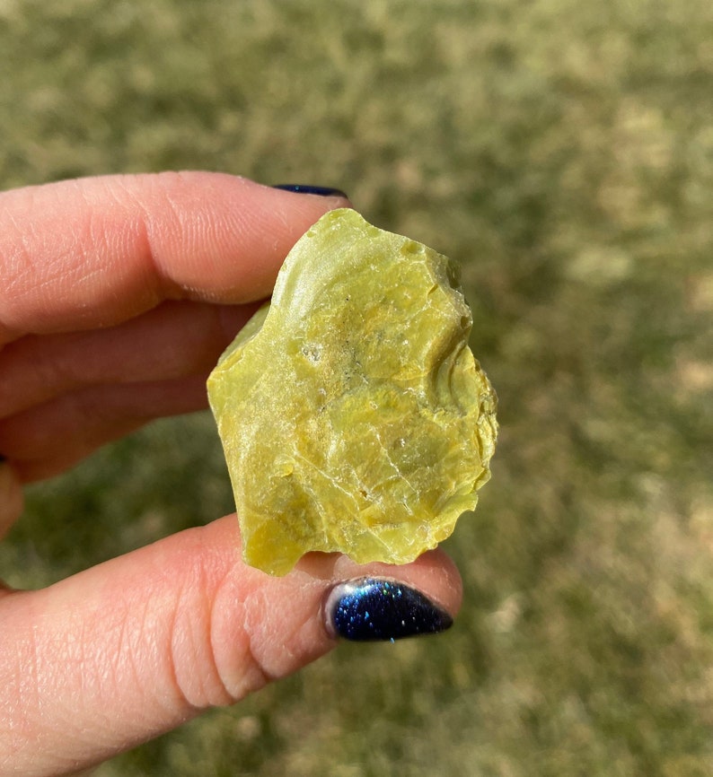 Raw Green Opal Stone (1" - 2") - Rough Green Opal Crystal - Crystals & Stones - Green Opal Raw - Natural Stones - Green Opal Rough image 1