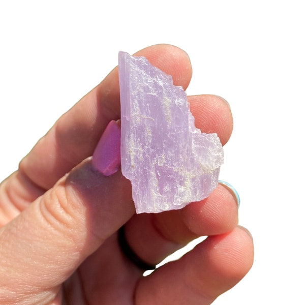 Raw Kunzite Crystal (0.5" - 4") B Grade Rough Kunzite Crystal - Healing Crystals & Stones - Pink Kunzite - Natural Kunzite - Kunzite Raw