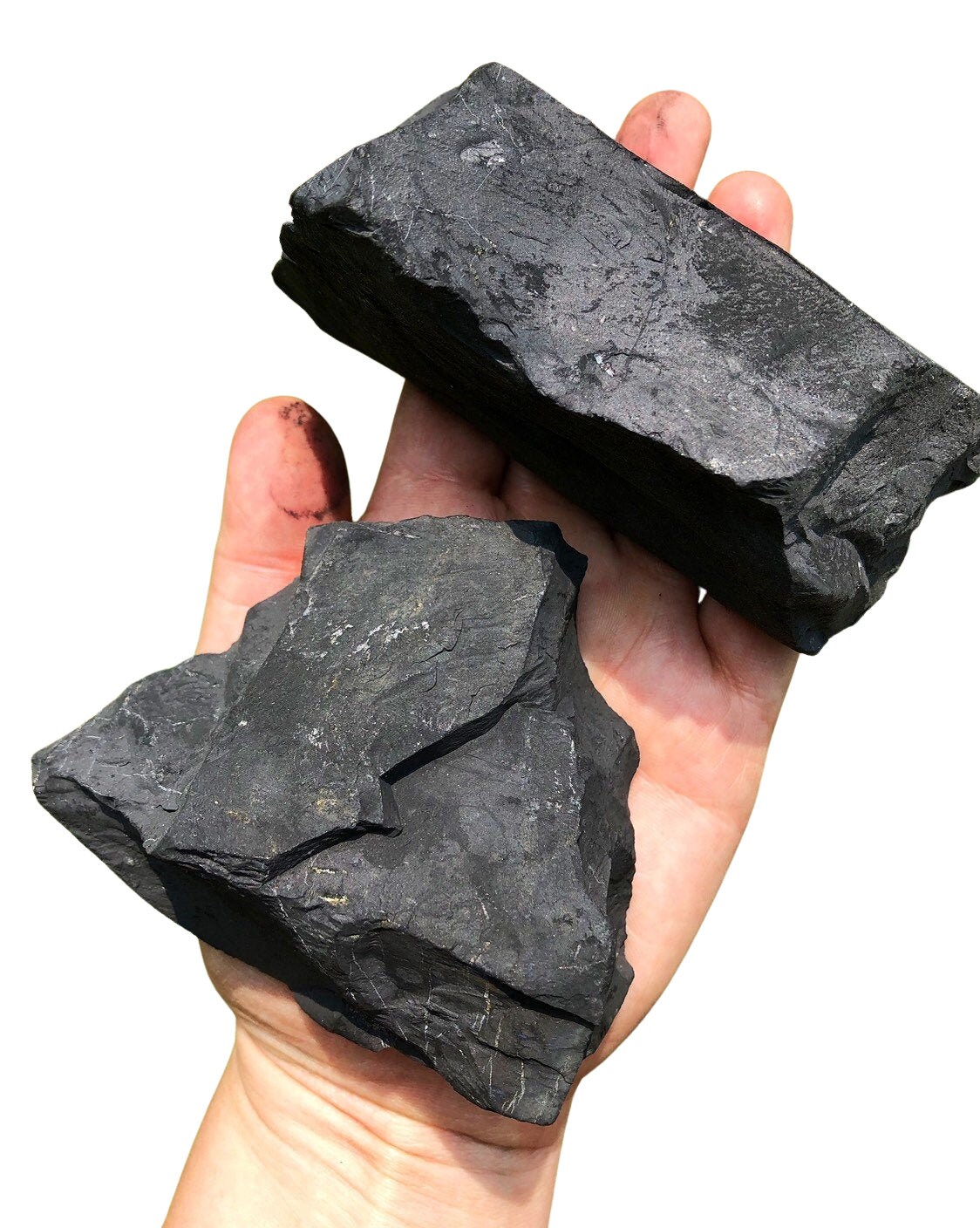 Rough SHUNGITE Specimen 2 Billion Years Old Ancient Healing Stone 1 Stone