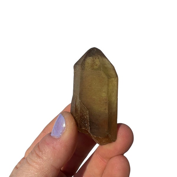 Raw Natural Citrine Point (1.5" - 4.5") - Raw Citrine Crystal Point - Raw Citrine Stone Point - Healing Crystals & Stones - NOT heat treated