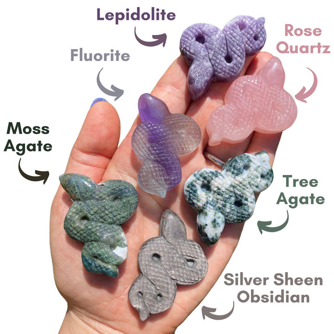 Crystal Snake Figurine - Delicate Glass Sculpture For Home & Office Desk Decor