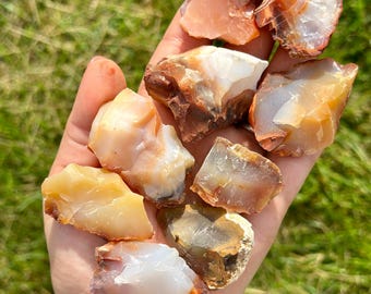 Raw Carnelian Agate Stone (Madagascar) - Raw Canelian Stone - Rough Carnelian Agate Crystal Quartz - Crystals - Carnelian Crystal