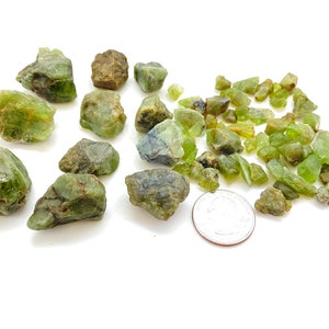 Raw Peridot 1 55 gram stones Rough Peridot Crystal Peridot Stone Healing Crystals & Stones Olivine or Chrysolite Peridot Chunk image 6