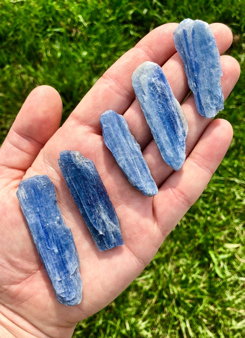 Blue Kyanite 1 7 Raw Blue Kyanite Stone Blue Kyanite Crystal Large Blue Kyanite Rough Blue Kyanite Blade Raw Kyanite Blade image 1