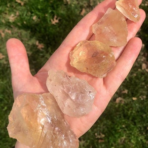 Raw Citrine Stone - Natural Citrine Crystal - Untreated Natural Citrine - Raw Citrine Crystal - Healing Crystals & Stones - NOT Heat Treated