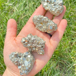 Raw Pyrite Cluster Grade A Raw Pyrite Stone Rough Pyrite Crystal Cluster Gold Pyrite Nugget High Quality, A-Grade Pyrite Cluster image 4