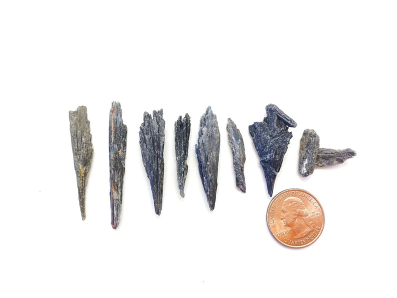 Black Kyanite Raw Black Kyanite Raw Kyanite Blades Black Kyanite Fans Rough Black Kyanite Broom Natural Black Kyanite Blades image 6