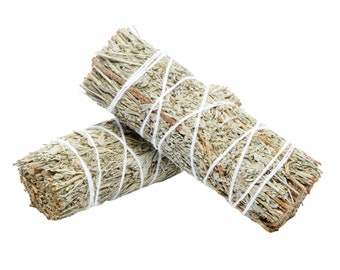 Blue Sage Stick - Dried Sage Bundle - Blue Sage Herb - White Sage Alternative - Cleansing Sage Incense Stick - 3" to 4" Inch Blue Sage Wand