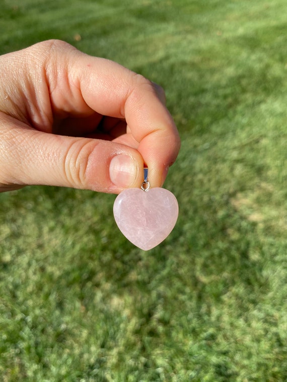 Cristallo Di Quarzo Rosa A Forma Di Cuore - Pietra Guarigione, Decorazione Zen - Foto 10