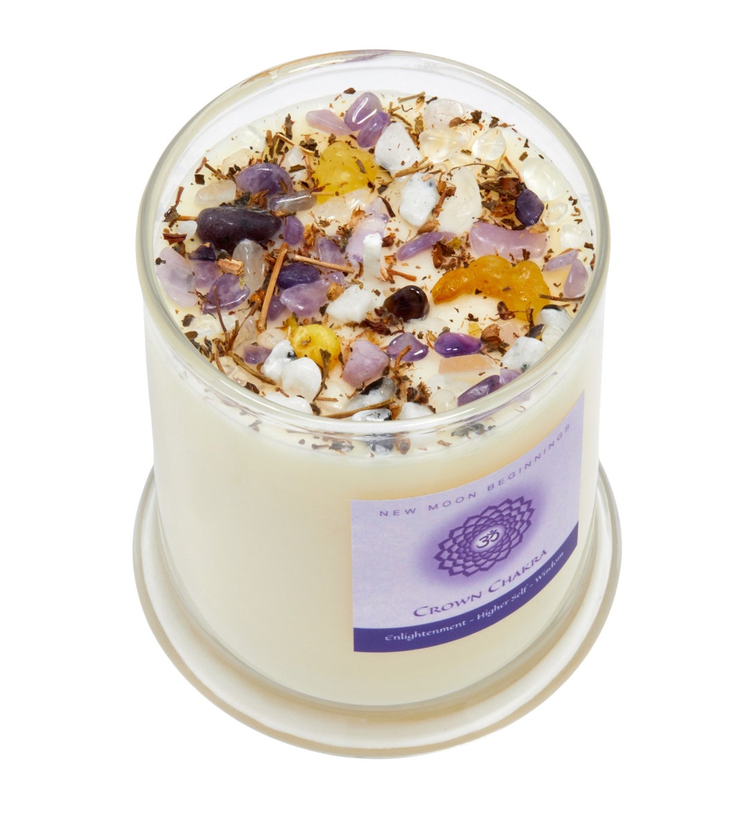 Crown Chakra Candle Crown Chakra Balancing Tealights Handmade Soy