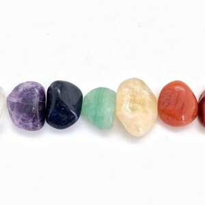 Seven Chakra Crystal Set - 7 Chakra Set - Tumbled Chakra Stone Set - Beginner Crystal Set - Cleansing Crystal - Chakra Balancer - Chakra Kit image 7