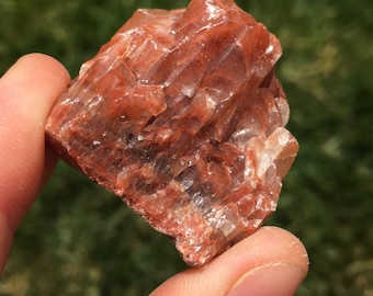 Raw Red Calcite Rough Red Calcite Raw Red Calcite Stone