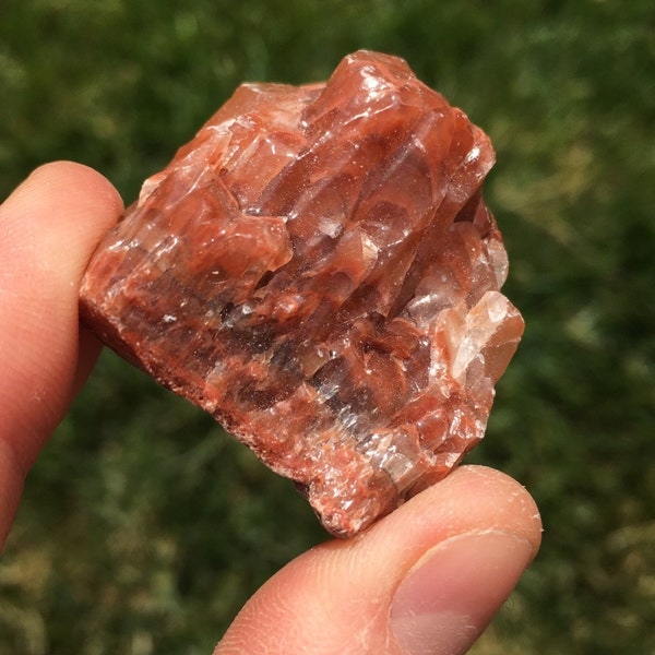 Raw Red Calcite - Rough Red Calcite - Raw Red Calcite Stone - Healing Crystals & Stones - Red Calcite Crystal - Natural Red Calcite Raw