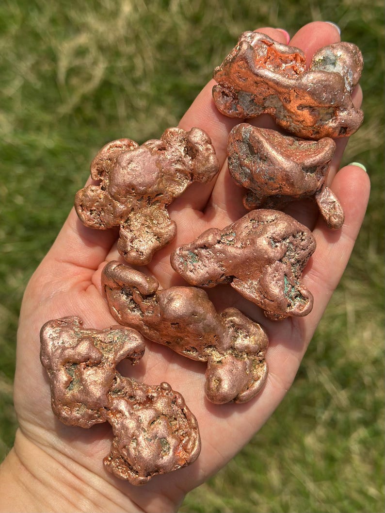 Raw Copper Nugget - Crystals and Stones - Natural Copper from Michigan - Copper Specimen - Copper Nuggets - Copper Metal image 9