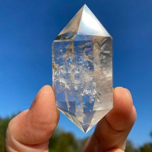 Clear Quartz Crystal Point - Double Terminated Quartz Point - Clear Quartz Point - High Quality Clear Quartz Double Point