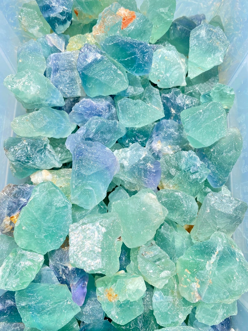 Raw Fluorite Crystal 0.5 3.5 Rough Fluorite from Mexico Rainbow Fluorite Crystal Rainbow Fluorite Stone Mexican Fluorite Raw image 10