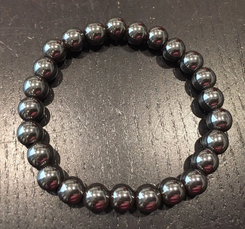Hematite Bracelet Healing Crystal Bracelet Hematite Etsy