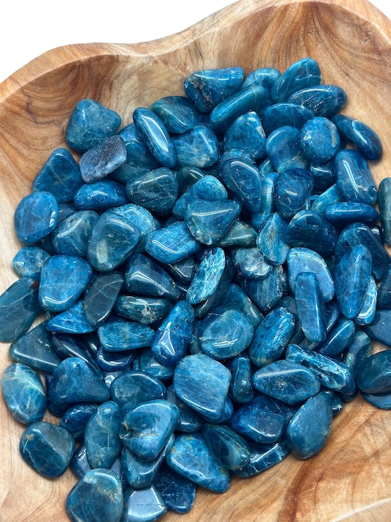 Blue Apatite - Tumbled Blue Apatite - Tumbled