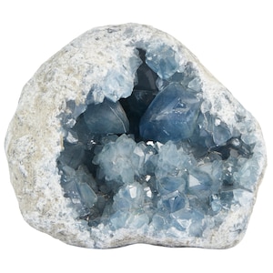 Raw Celestite Cluster - Grade Extra Quality - Blue Celestite Geode - Large Celestite Crystal - Celestite Crystal Cluster - Large Geode - 70