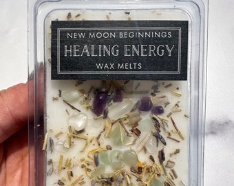 Healing Energy Wax Melts - Crystal Wax Melt - Intention Wax Melt - Soy Wax Melts - Healing Wax Melts - Aromatherapy - Scented - Handmade!