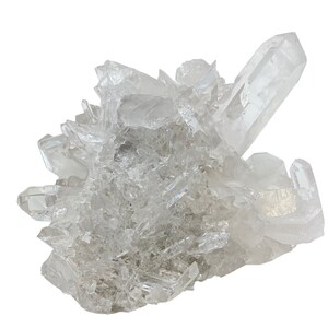 Raw Clear Quartz Cluster - Extra Quality Quartz Cluster - Crystal Quartz Cluster - Raw Clear Quartz Specimen - Unique Crystal Cluster - 45