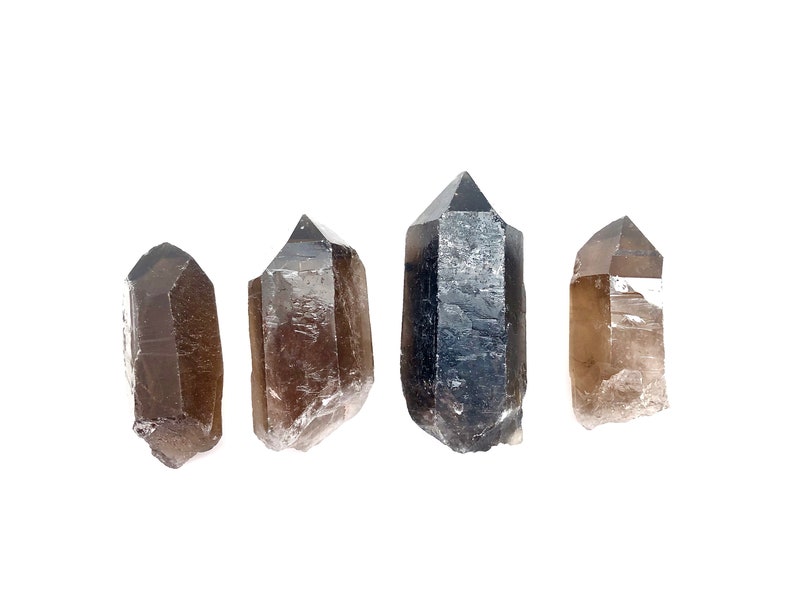 Raw Smoky Quartz Point Crystal Raw Smoky Quartz Crystal Crystal Quartz Natural Smoky Quartz Point from Brazil Smoky Quartz Raw image 2