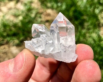 Raw Clear Quartz Cluster (0"-5") Extra Quality - Rough Clear Quartz Crystal Cluster - High Grade Clear Quartz Point Cluster - Great Quality!