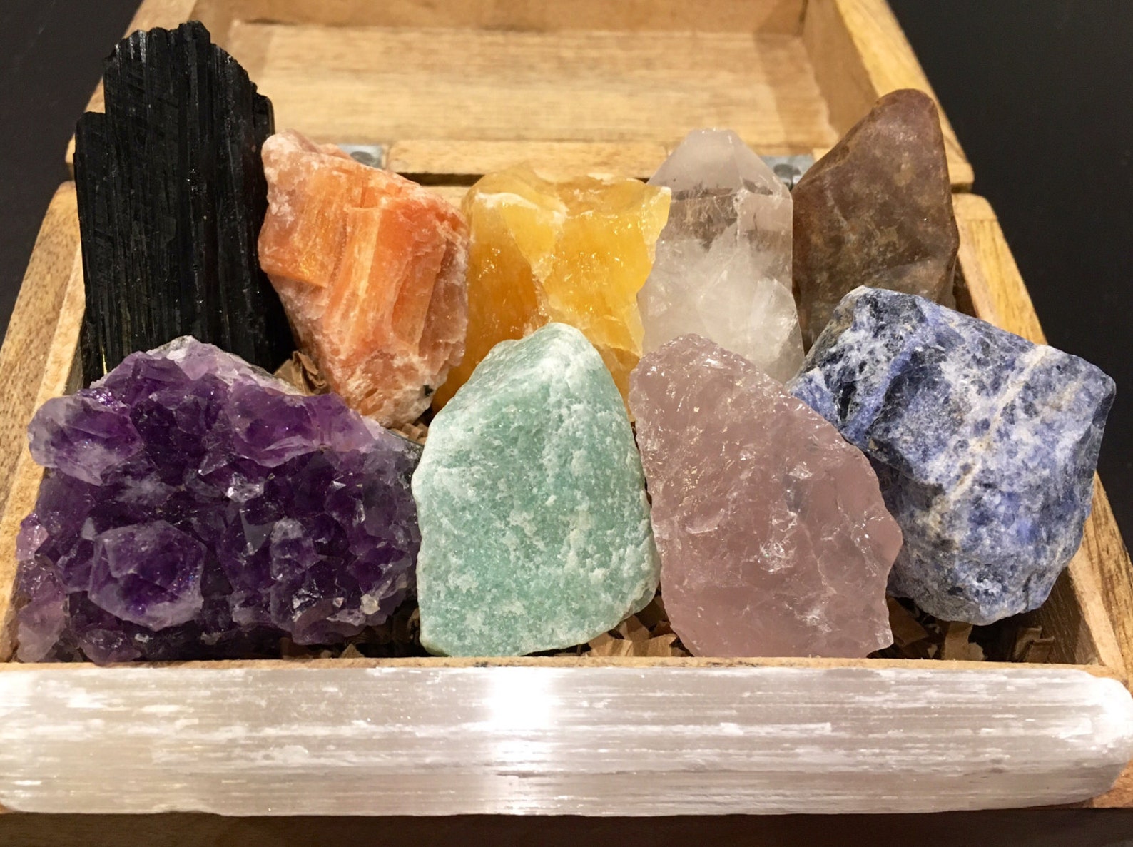 Healing Crystals and Stones Set Chakra Stones Raw Crystals Etsy