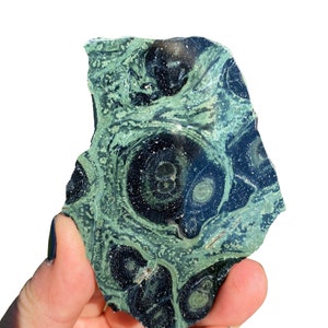 Kambaba Jasper Stone (2&quot; - 4&quot;) Jasper Slice - Crocodile Jasper Stone Slab - Kambaba Jasper Slice - Green Stromatolite Jasper - Green Jasper