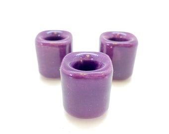 Purple Ceramic Chime Candle Holder - Ceramic Candle Holder - Purple Candle Holder - Ritual Candle Holder - Taper Candleholder - Candle Stand