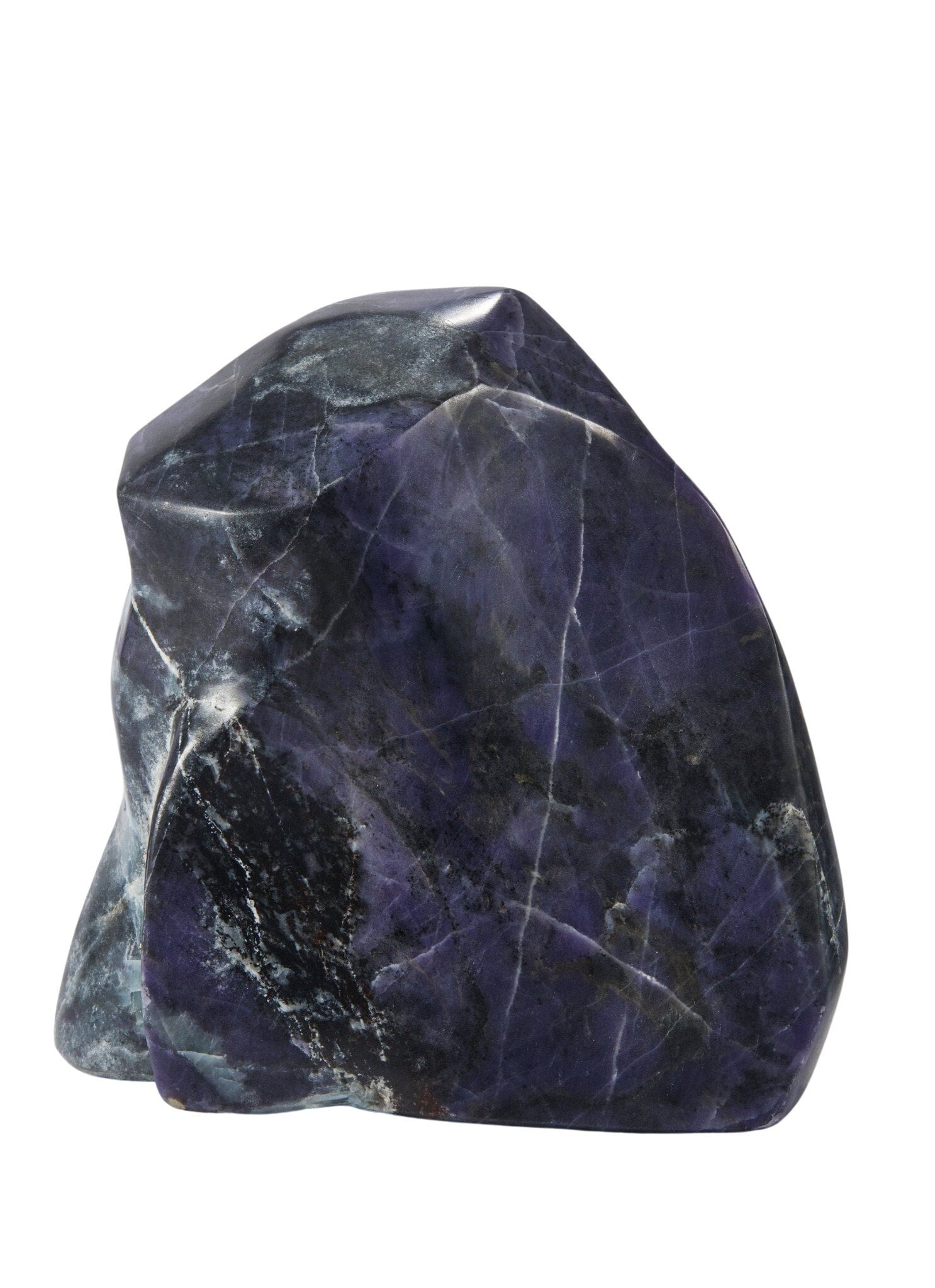 Violet Flame Opal Crystal Freeform - Purple Stone Morado Royale Opal, Fluorite, & Silica Polished 1